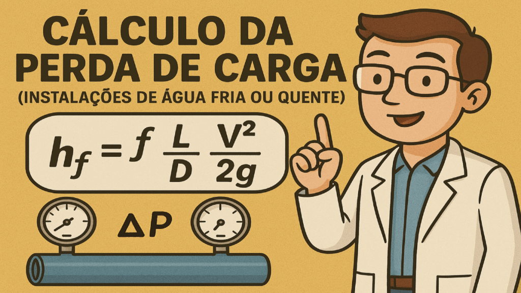 Cálculo da perda de carga em tubulações hidráulicas