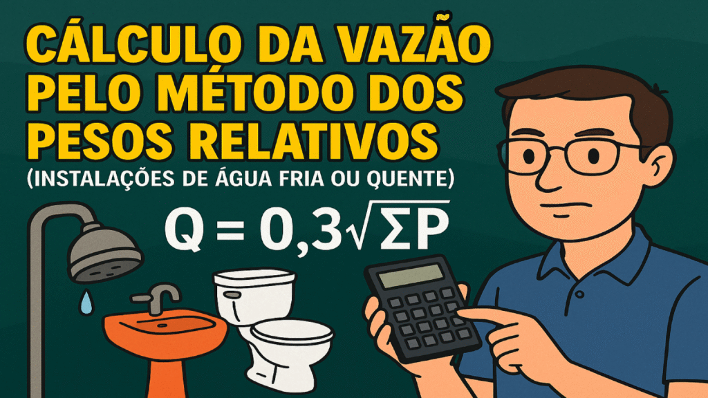 Cálculo da vazão pelo método dos pesos relativos